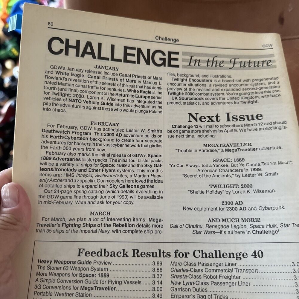 GDW 2300AD Rpg Deathwatch Program - Picture 5 of 6